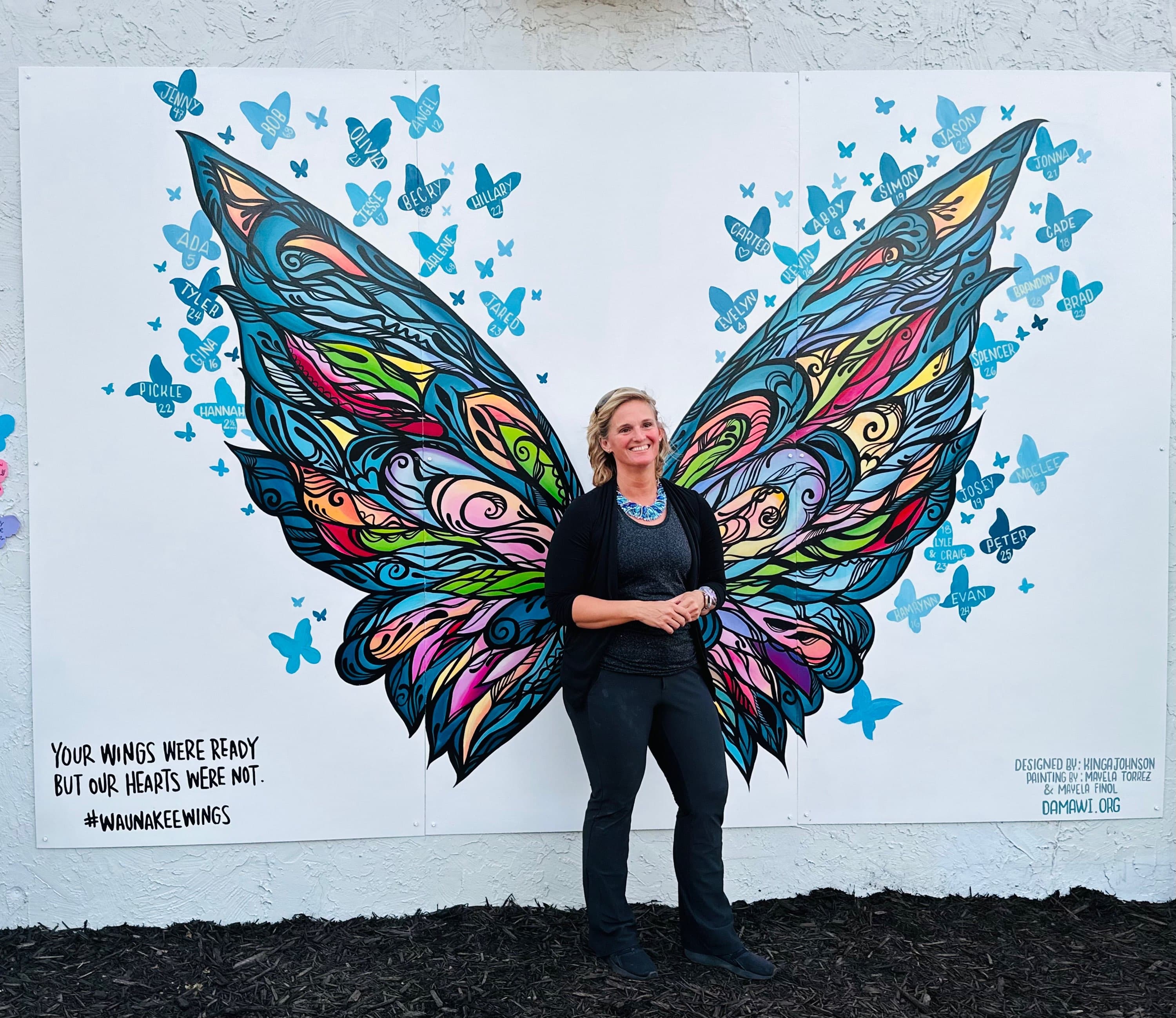 Commercial and public art mural by Kinga Johnson