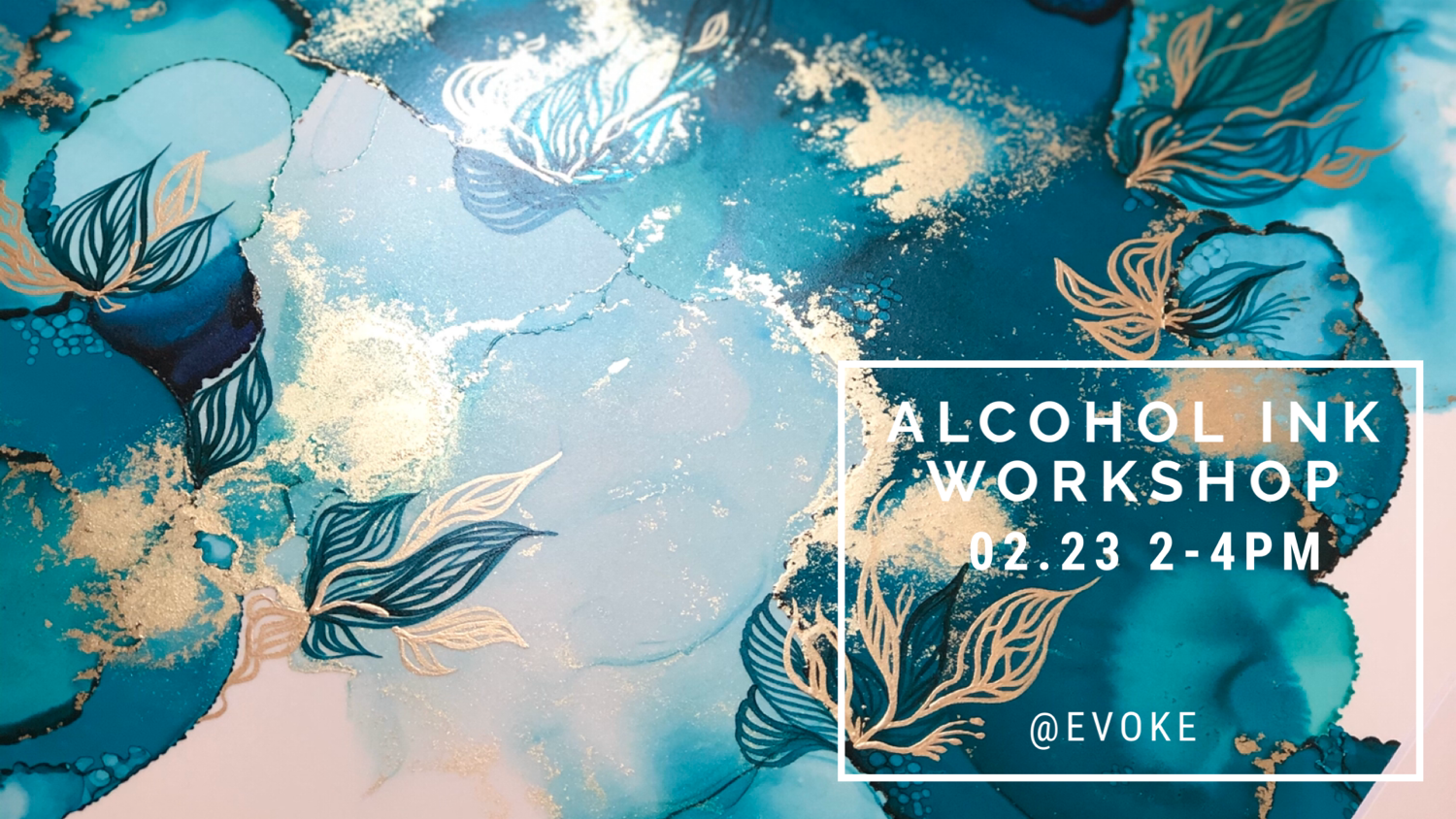 Alcohol ink workshop by Kinga Johnson